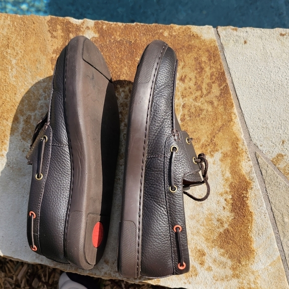 Fitflop LawerenceBOAT SHOES 030 MOKA shoes 11 - Picture 9 of 14